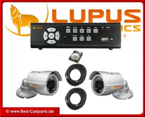 Videoüberwachung Komplett-Set mit 2 Kameras