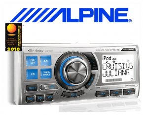 Alpine Bootsradio CDA-118M mit CD/USB/iPhone/iPod