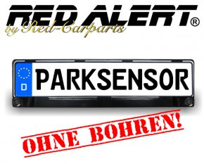 Einparkhilfe Nummernschildhalter mit integr. Parksensoren