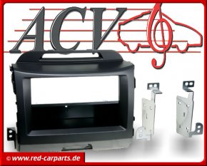 Radiohalterung Doppel-DIN mit Ablagefach Kia Sportage III