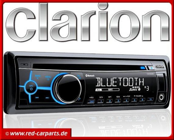 Clarion Autoradio CZ302E inkl. Bluetooth Freisprecheinrichtung
