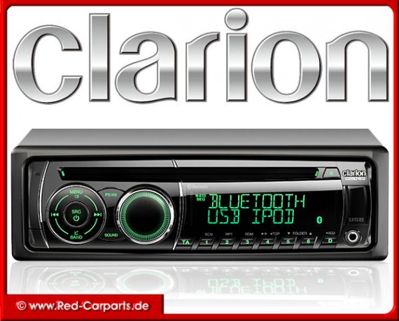 CLARION Autoradio CZ501EG inkl. Bluetooth Freisprecheinrichtung
