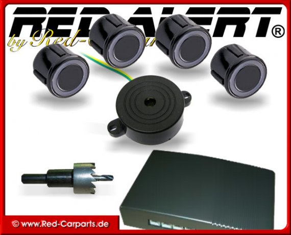 Red-Alert by Red-Carparts Einparkhilfe Parksensoren mit Signalton