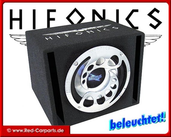 Hifonics Brutus Single Bassreflex BX12 Reflex mit Beleuchtung!