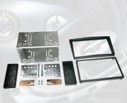 Radiohalterung Doppel-DIN Komplettset Opel (schwarz)