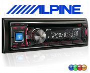 Alpine Autoradio CDE-134BT mit CD/USB/iPhone/iPod inkl. Bluetooth Freisprecheinrichtung