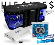 Hifonics 1600 W BMW Woofer Paket inkl. Endstufe + Kabelsatz