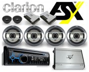 ESX 640 W Speaker Paket inkl. Radio + Endstufe