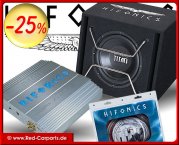 Hifonics 700 W Woofer Paket inkl. Endstufe + Kabelsatz