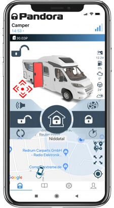 Pandora Camper Wohnmobil Alarmanlage
