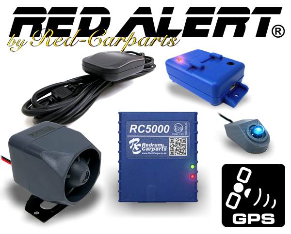 Red-Alert CAN-Bus Autoalarmanlage RC5000 inkl. GPS Ortung+Handy-Alarm