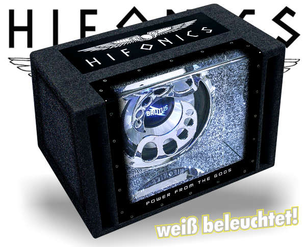 Hifonics Brutus Single Bandpass BXi12-BP mit Beleuchtung!