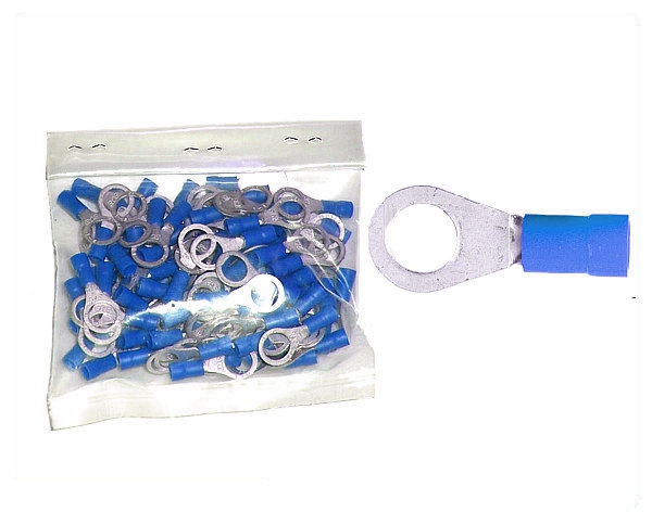 Kabelschuhe Ring 8,4mm blau 1,5-2,5 mm² 100 Stück