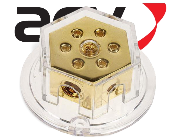 Verteilerblock 2x50/4x20 für Stromkabel / Powerkabel