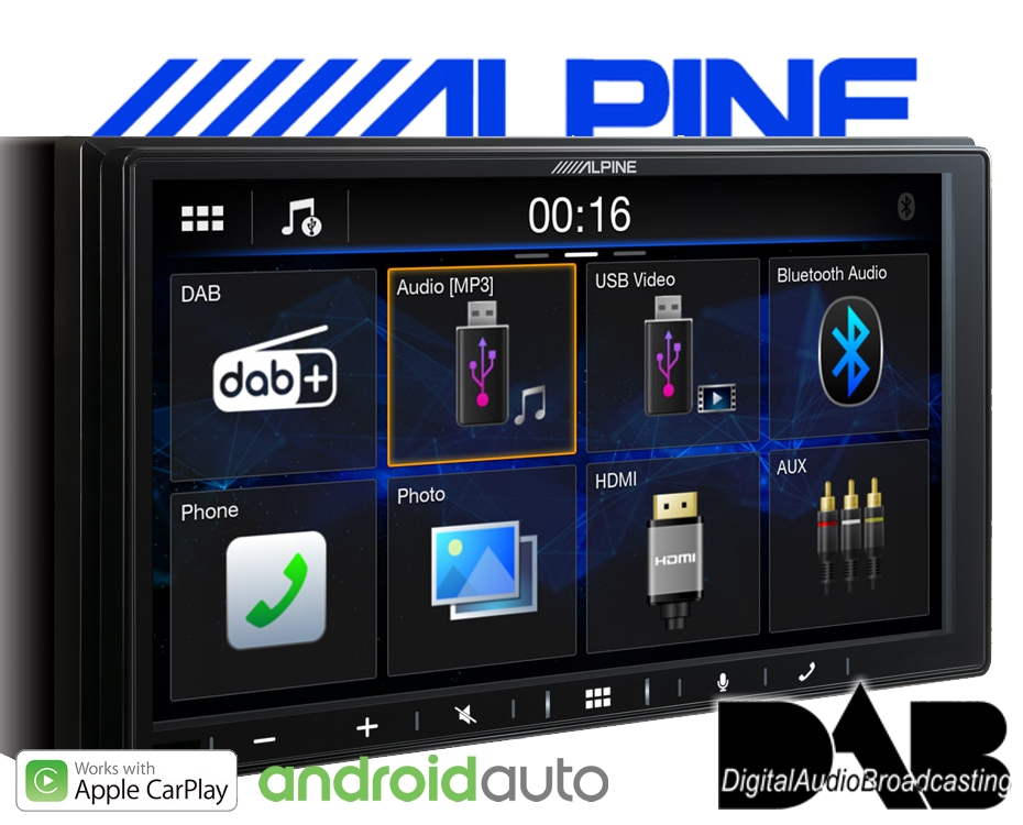 Alpine Autoradio iLX-W690D USB Apple Carplay Android Auto Bluetooth DAB+