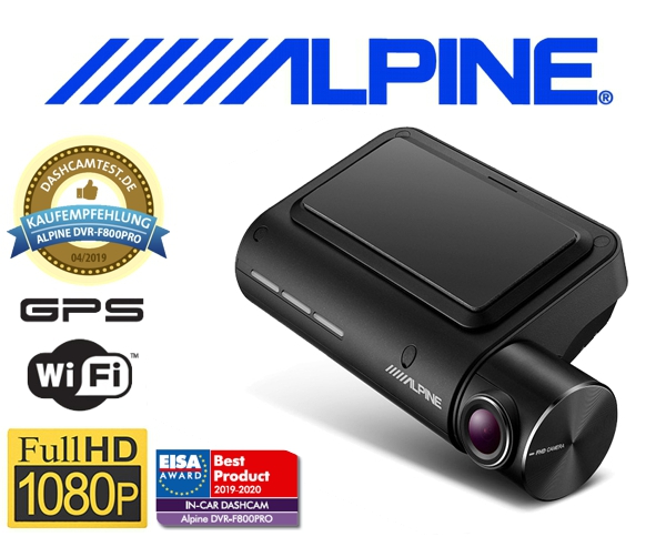 Alpine Dashcam Auto Kameraüberwachung DVR-F800PRO