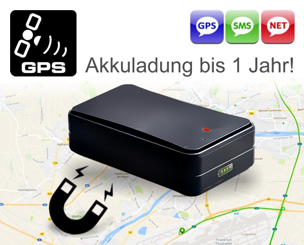 GPS-Ortungssystem mobiler LIVE Magnet GPS Tracker Objekt Ortung 1 Jahr AKKU