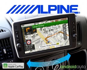 Alpine Premium Autoradio Navigation X903D-DU2 für Fiat Ducato 3, Citroën Jumper 2 und Peugeot Boxer 