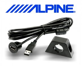 Alpine USB Verlängerungskabel mit Einbaubuchse KCE-USB3