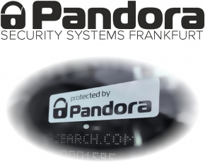 Aufkleber PROTECTED by PANDORA Alarmanlage Auto Wohnmobil Lkw zB für Pandora Alarmanlage