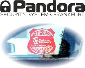 Aufkleber ALARM GESICHERT Alarmanlage Auto Wohnmobil Lkw zB für Pandora Alarmanlage