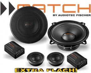 Match Auto Lautsprecher Set 130mm 40W MS52C