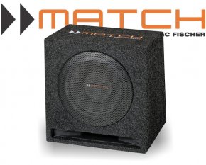 Match Auto Subwoofer Bassreflexbox 25cm 300W MW10E-D
