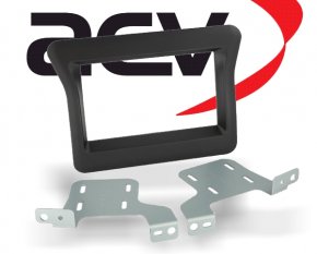 2-Din VW Einbaukit Schwarz | Doppel-Din Set Mit Canbusadapter