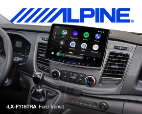 Alpine Premium Autoradio Navigation iLX-F115TRA für Ford Transit
