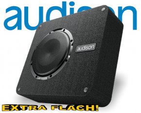 Audison flache Basskiste Subwoofer APBX 8 DS 200mm 500W