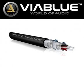 ViaBlue PREMIUM Cinch Kabel 1-Kanal Quadro 4-fach geschirmt NF-S1 Meterware