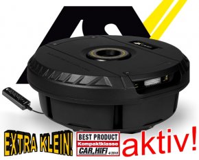 ESX Vision Aktiv Reserverad Subwoofer Bass V1100A 28cm 300W