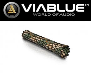 ViaBlue Geflechtschlauch Cable Sleeve Army Small Meterware