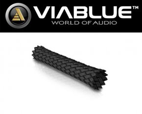 ViaBlue Geflechtschlauch Cable Sleeve Black Small Meterware