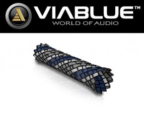 ViaBlue Geflechtschlauch Cable Sleeve Blue Medium Meterware
