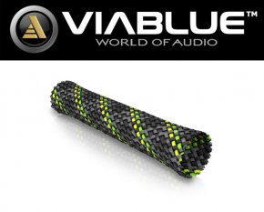 ViaBlue Geflechtschlauch Cable Sleeve Neon Big Meterware