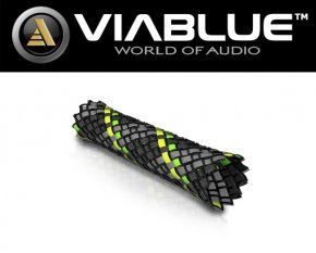 ViaBlue Geflechtschlauch Cable Sleeve Neon Medium Meterware