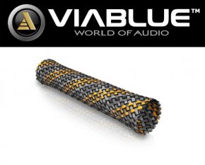 ViaBlue Geflechtschlauch Cable Sleeve Orange Big Meterware