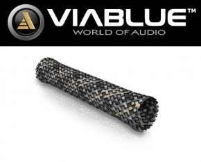 ViaBlue Geflechtschlauch Cable Sleeve Stone Big Meterware