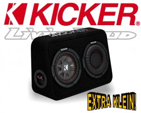 Kicker Subwoofer TComp RT674 extra kleine Bassbox 300W 4ohm