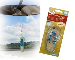 Lufterfrischer Flip-Flop Sandale türkis Duft vanille