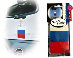 Lufterfrischer Duftbaum Auto Flagge Russland kirsch