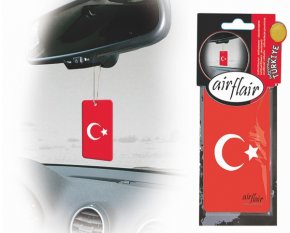 Lufterfrischer Duftbaum Auto Flagge Türkei kirsch