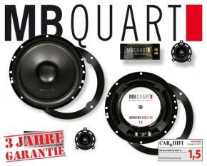 MB Quart Lautsprecher für VW QM-165 VW Golf 6 Scirocco 3 Polo 6R