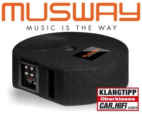 Musway Subwoofer Bassbox Bassreflex Reserveradmulde 400W MW-300Q