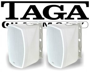 Taga Indoor-/Outdoor Wand-Lautsprecher TOS-600 V.2 weiß 180W 2 Stück