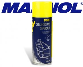 Mannol Silikonspray Gleitmittelspray Gummipflege Schmierspray Silicone Spray 450ml
