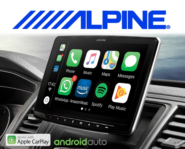 Alpine - iLX-F905D Autoradio mit 9-Zoll Touchscreen, DAB+, 1-DIN-Einbaugehäuse,  Apple CarPlay Wireless und Android Auto Unterstützung