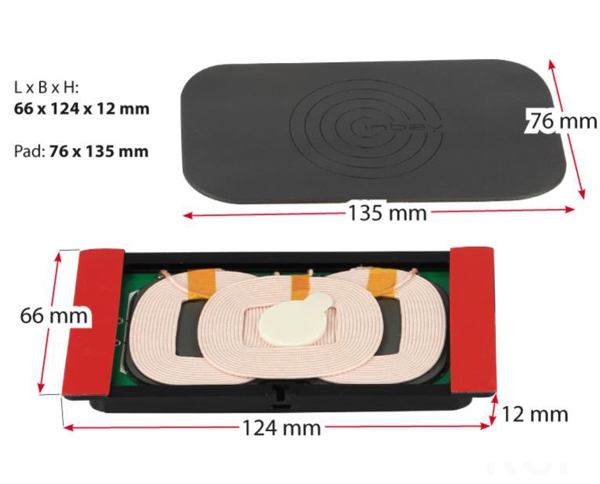 Inbay Audi A3 8P 2003-2013 Qi Induktion Ladestation Ablage Mittelkons