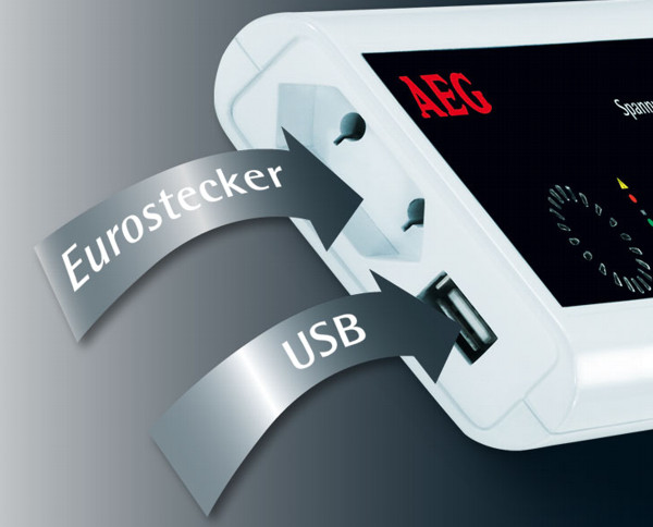 Spannungswandler 12V auf 230V USB Eurostecker